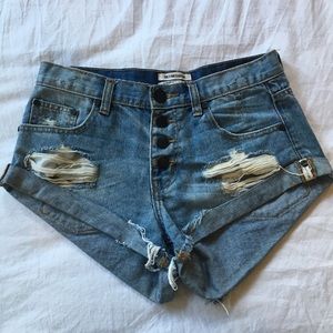 One Teaspoon Button Front Bandits